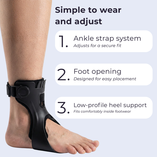AeroStep™ Adjustable Foot Drop Support Brace