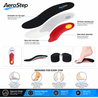 AeroStep Slim - Arch Support Insoles